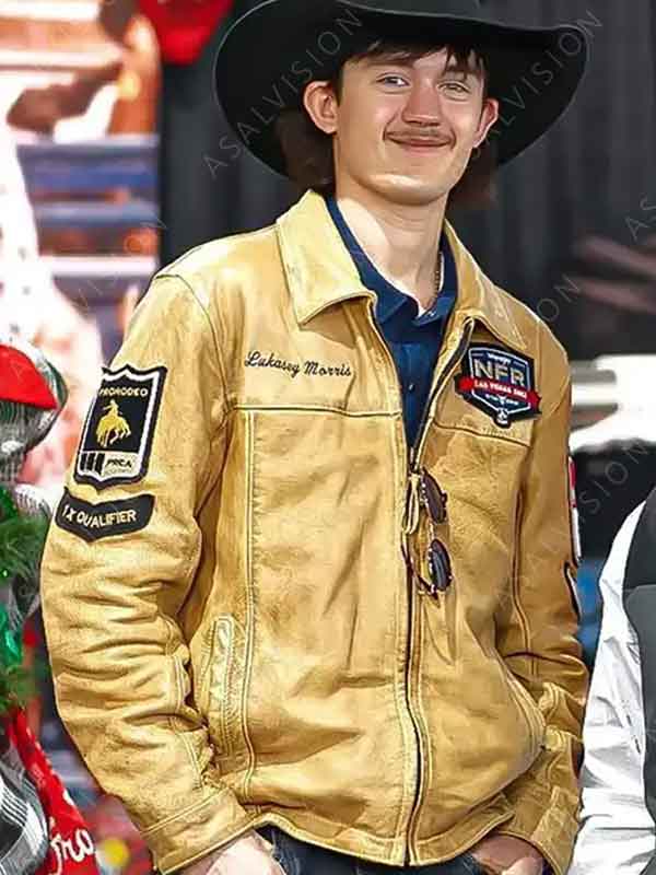 NFR Logan Hay Las Vegas Tan Brown Genuine Leather Jacket