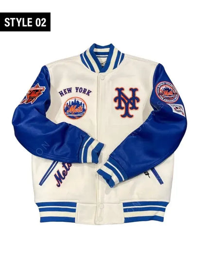 NY Kate Upton Mets Varsity Letterman Jacket