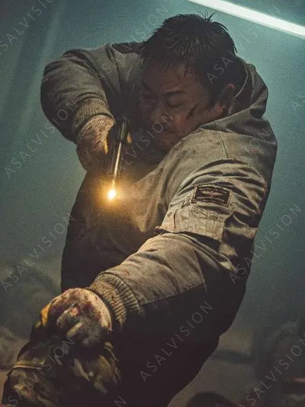 Nam-san Hwang-ya 2024 Ma Dong-seok Grey Bomber Jacket