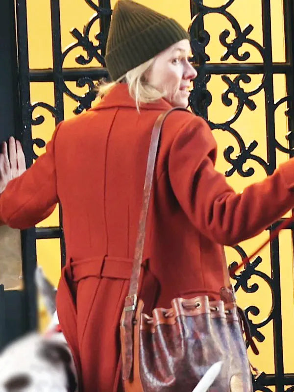 Naomi Watts The Friend 2024 Iris Red Trench Coat