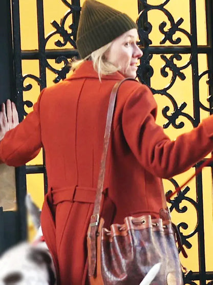 Naomi Watts The Friend 2024 Iris Red Trench Coat
