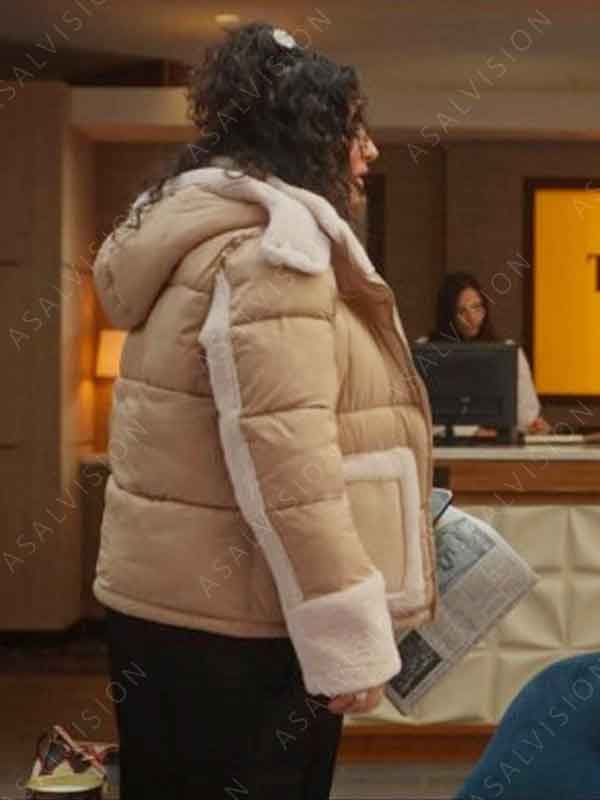 Natasha Behnam TV Series The Girls On The Bus Lola Rahaii Puffer Hood Jacket