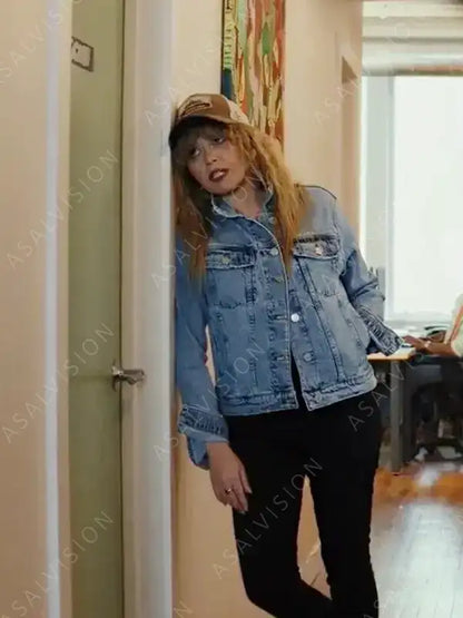 Natasha Lyonne  Poker Face Charlie Cale Blue Denim Jacket