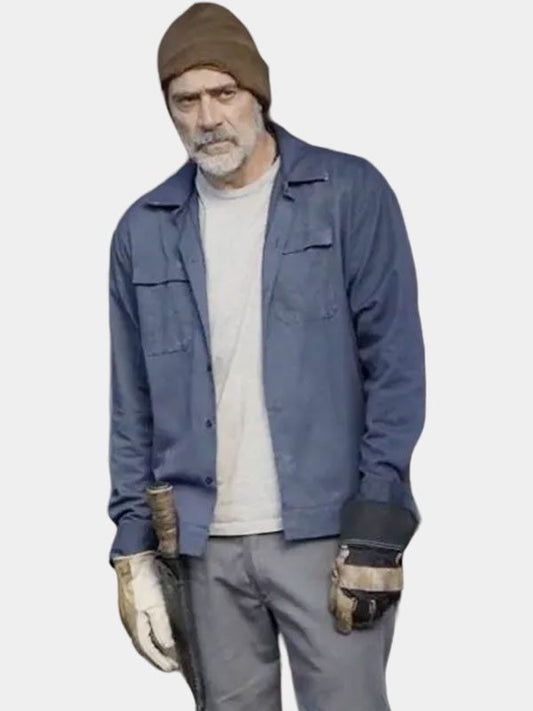Negan The Walking Dead Blue Cotton Jacket