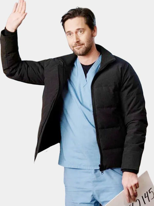 New Amsterdam Ryan Eggold Puffer Jacket