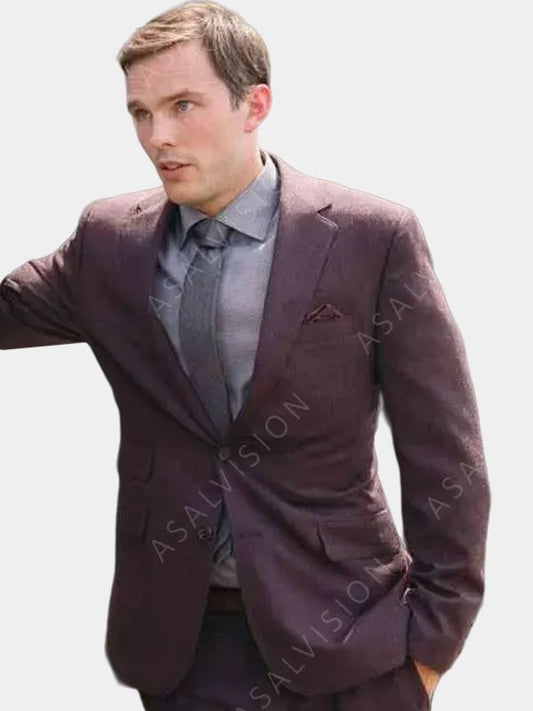 Nicholas Hoult The Menu 2022 Brown Blazer