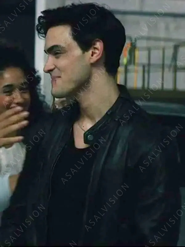 Nick My Fault 2023 (Culpa Mia) Gabriel Guevara Black Leather Jacket