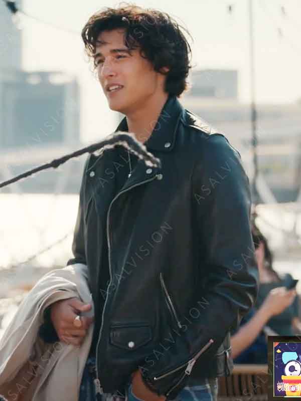 Nick Park TV Series Geek Girl 2024 Liam Woodrum Black Biker Leather Jacket