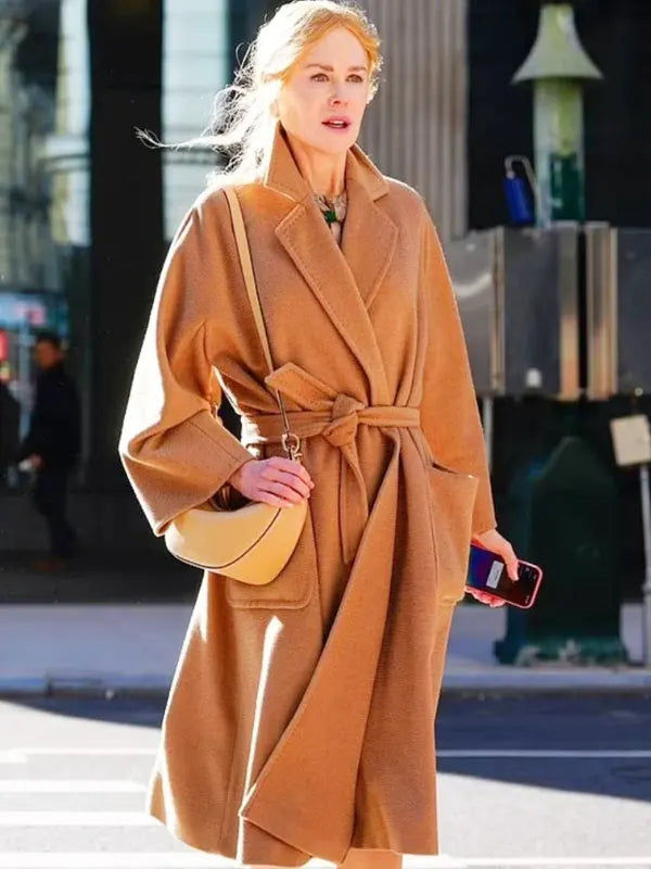 Nicole Kidman Babygirl 2024 Romy Brown Trench Coat