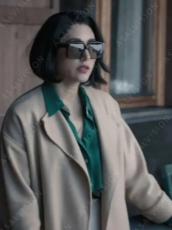 Nik Khan Extraction 2 Golshifteh Farahani Wool Trench Coat