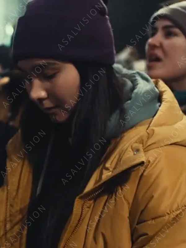 Nivi Pedersen TV Series True Detective Annie Kowtok Hooded Puffer Coat