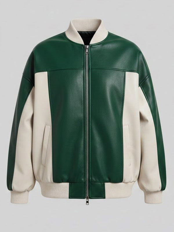 Norell Patchwork Faux Leather Jacket