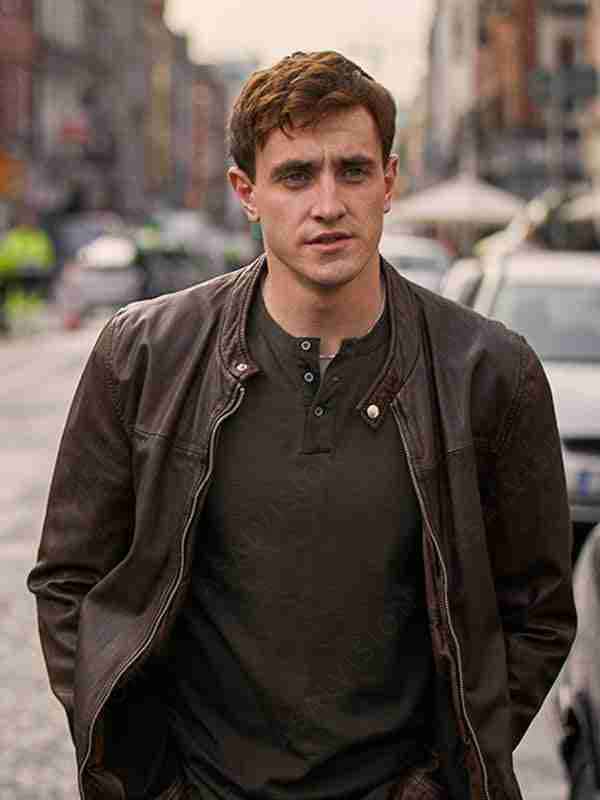 Normal People Connell Brown Leather Jacket