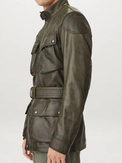 Olive Green Jacket For Men's