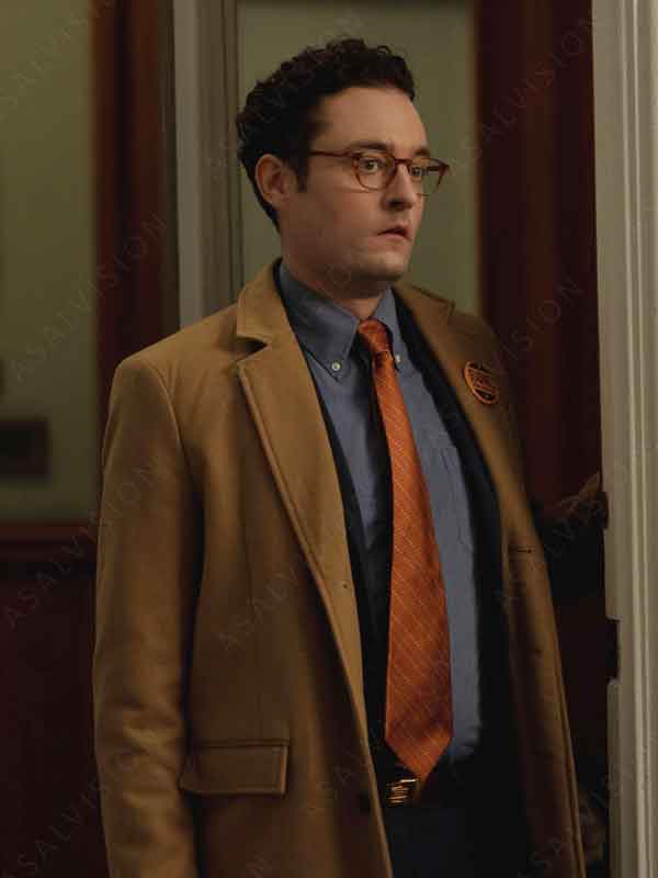 Oliver Hull Movie Founders Day Erik Bloomquist Trench Wool Coat