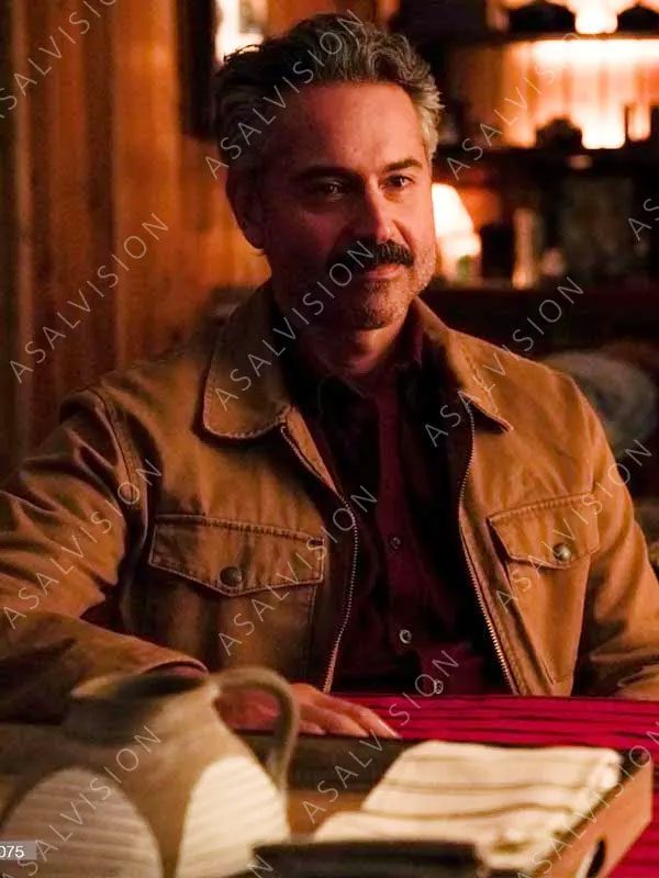 Omar Metwally Big Sky S02 Mark Lindor Cotton Brown Jacket