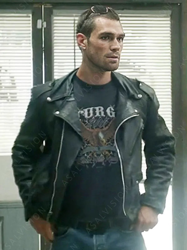 One Fast Move 2024 Wes Neal Leather Black Jacket