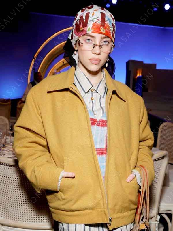 Oscars Award 2024 Billie Eilish Wool Jacket