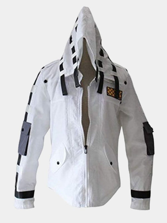 PUBG White Hooded Cosplay Jacket