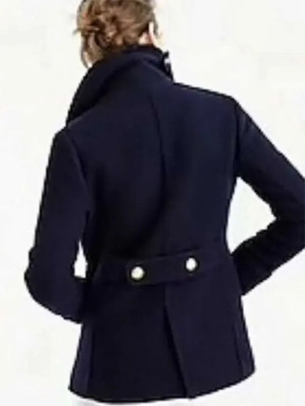 Paige Lassiter TV Series Virgin River Lexa Doig Blue Wool Peacoat