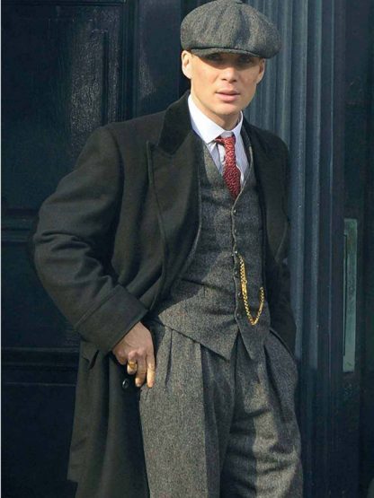 Peaky Blinders Cillian Murphy Wool Black Coat
