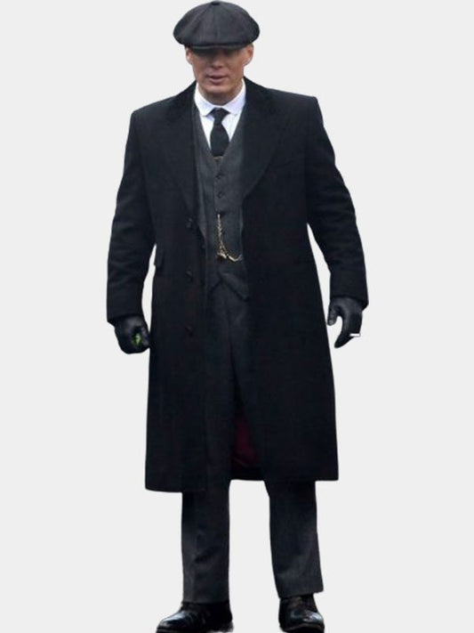 Peaky Blinders Thomas Shelby Black Wool Coat