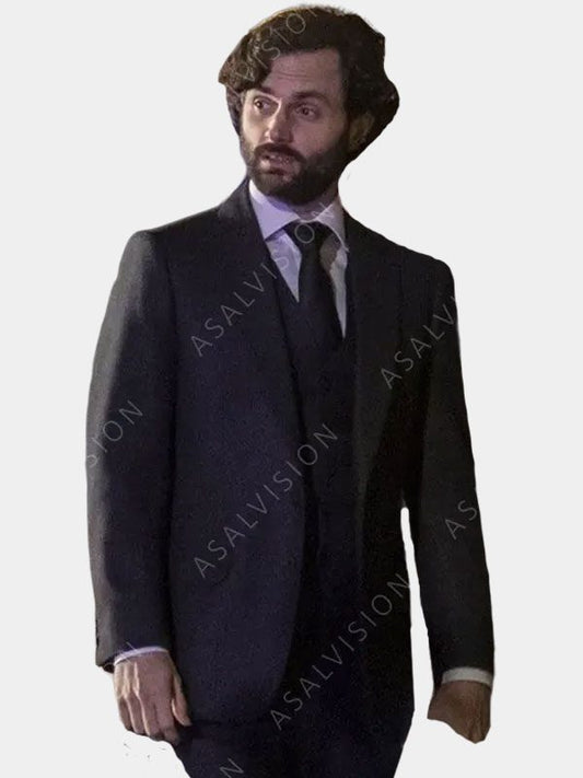 Penn Badgley You Season 4 Black Blazer