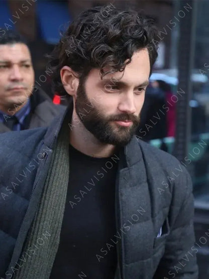 Penn Badgley You Season 4 Joe Goldberg Puffer Jacket