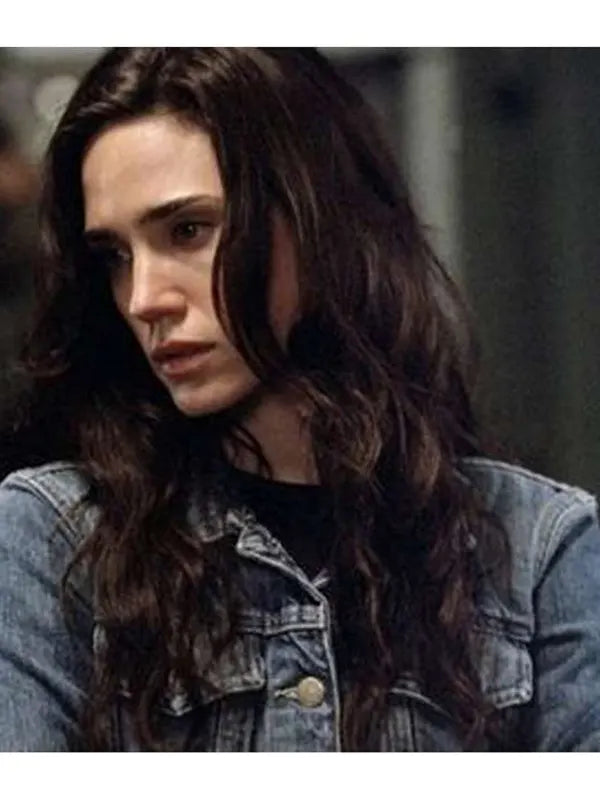 Penny Benjamin Top Gun Maverick Jennifer Connelly Denim Blue Jacket