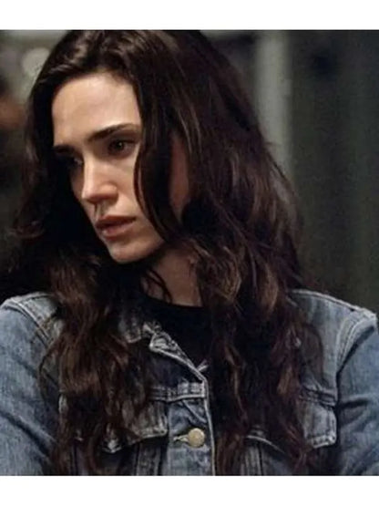 Penny Benjamin Top Gun Maverick Jennifer Connelly Denim Blue Jacket