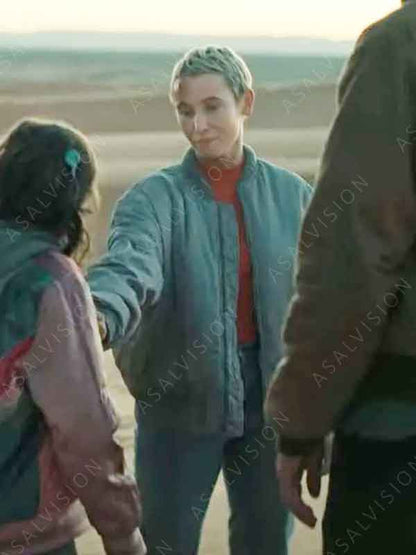 Peri Baumeister TV Series The Signal 2024 Paula Grey Bomber Jacket