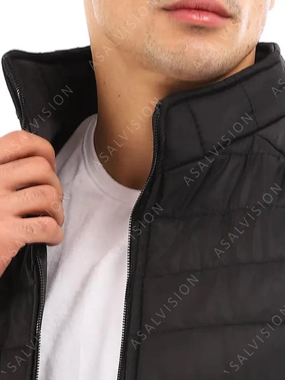 Peter Coleman Your Place or Mine 2023 Black Puffer Vest