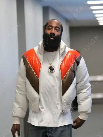 Philadelphia 76ers James Harden Puffer Jacket For Men's