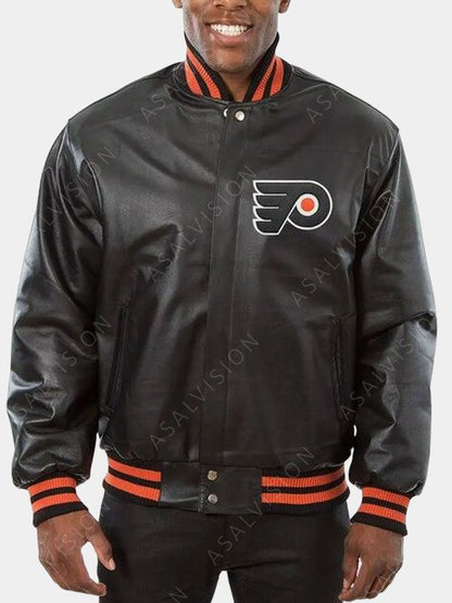 Philadelphia Flyers Black Bomber Jacket