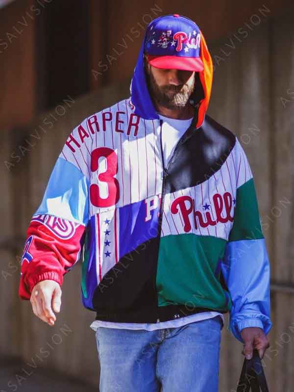 Philadelphia Phillies Bryce Harper Opening Day Hoodie Jacket