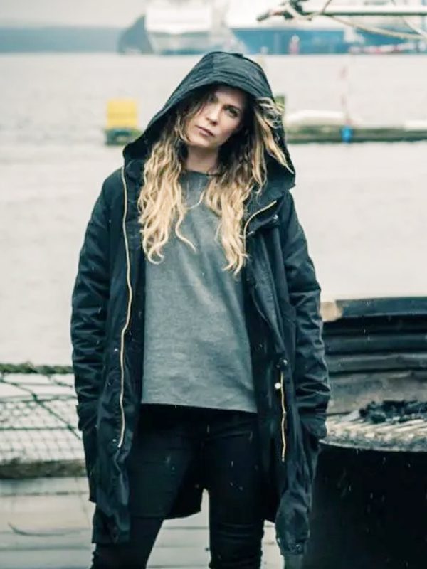 Pihla Viitala Deadwind Sofia Karppi Black Cotton Hooded Coat