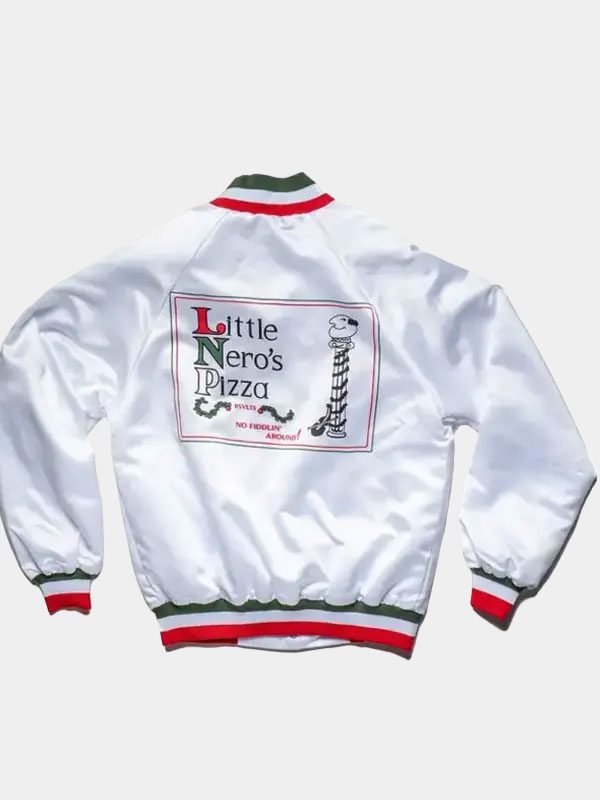 Pizza Boy Home Alone White Varsity Jacket
