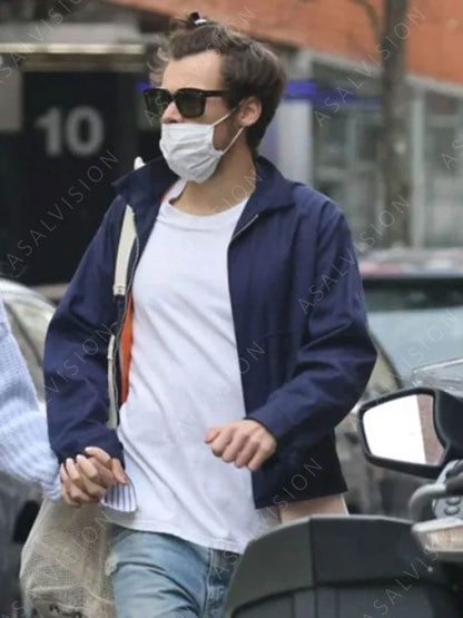 Playdium Skate Harry Styles Club Blue Cotton Jacket