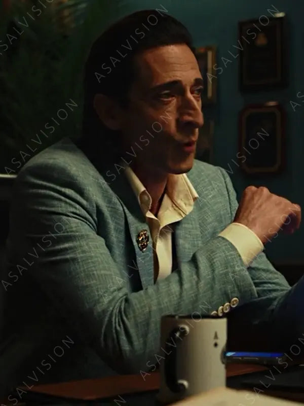 Poker Face 2023 Sterling Frost Jr. Blue Blazer Coat