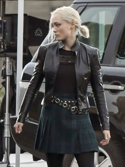 Pom Klementieff Mission Impossible 7 Black Leather Jacket