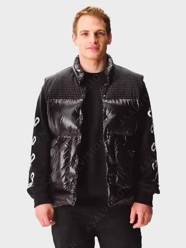 Power Book II Ghost Season 4 Brayden Weston Black Puffer Vest