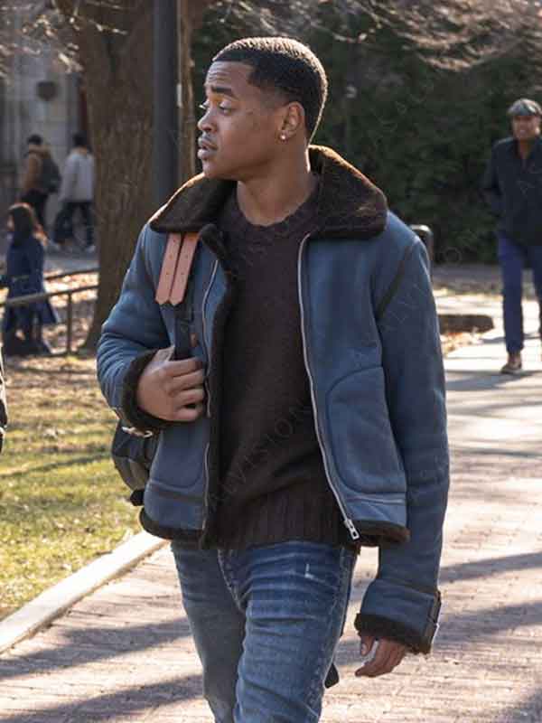 Power Book II Ghost Season 4 Tariq St Patrick Shearling Jacket