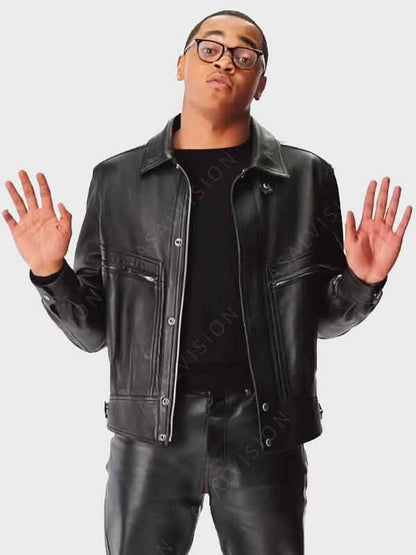 Power Book II Ghost Season 4 Tariq St. Patrick Black Leather Jacket