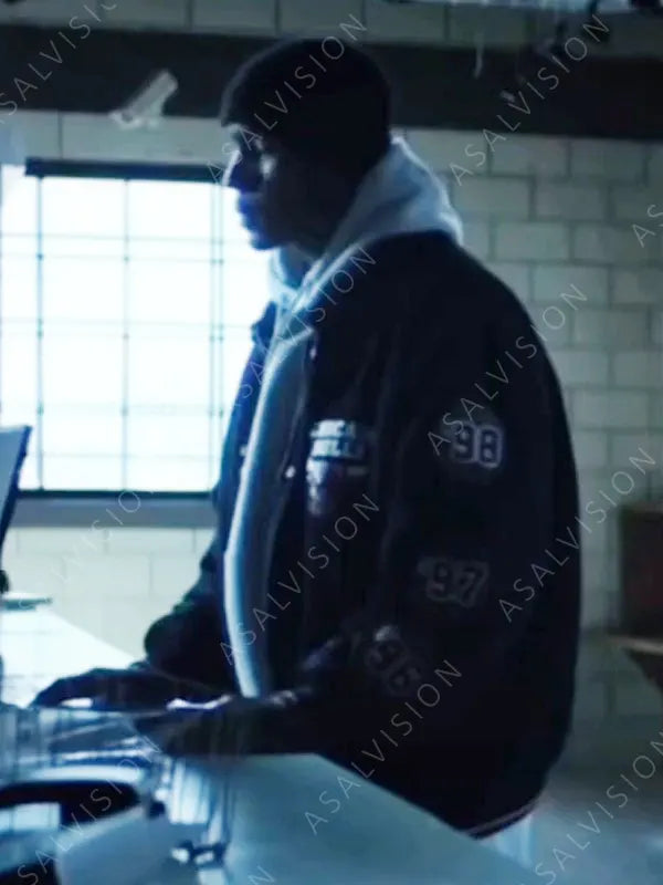 Power Book IV Force Isaac Keys Black Bomber Varsity Jacket