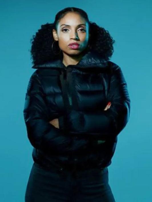 Gloria Power Book IV Force Gabrielle Ryan Puffer Black Jacket