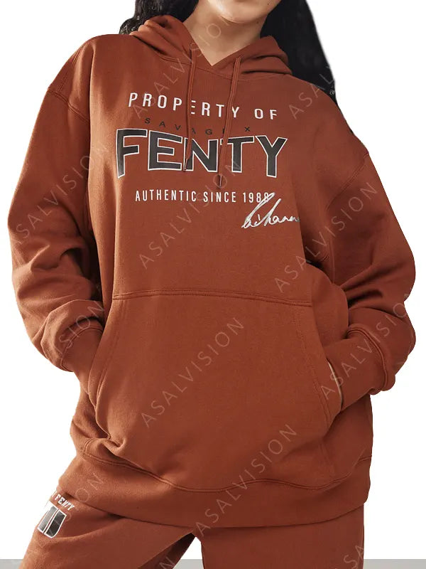 Property Of Fenty Super Bowl BrownBlack LVII Hoodie