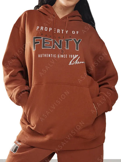 Property Of Fenty Super Bowl BrownBlack LVII Hoodie