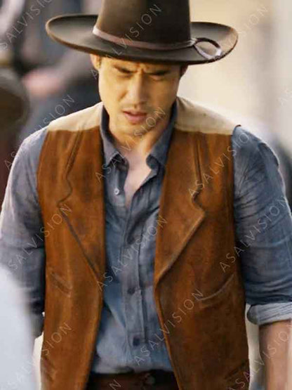 Quantum Leap Raymond Lee Brown Suede Leather Vest