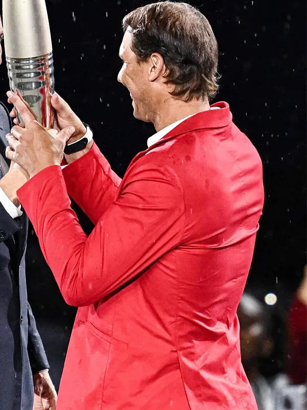 Rafael Nadal Olympic Games Paris 2024 Red Coat