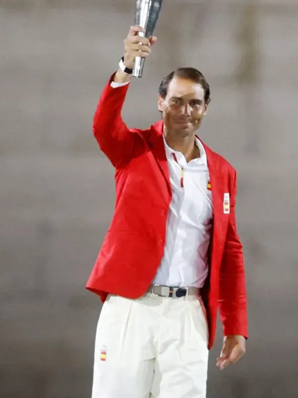 Rafael Nadal Red Blazer Coat